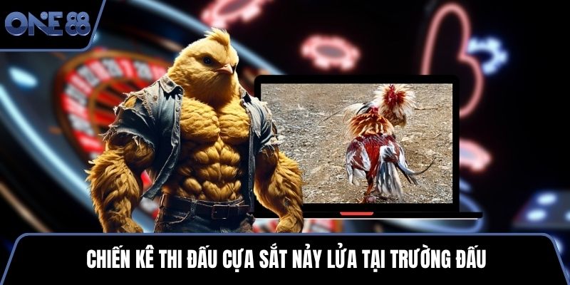 Chiến kê thi đấu cựa sắt nảy lửa tại trường đấu