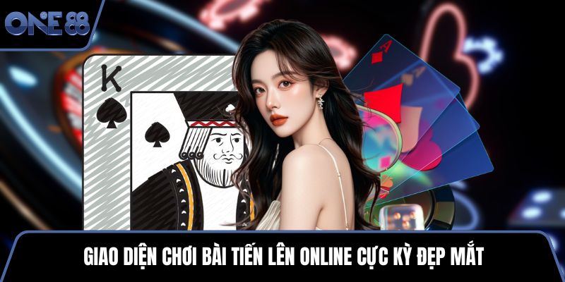 Giao diện chơi bài tiến lên online cực kỳ đẹp mắt