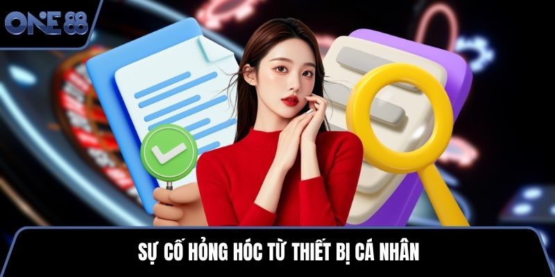 Sự cố hỏng hóc từ thiết bị cá nhân